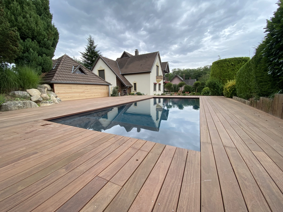 Construction d'une piscine en béton à Rixheim en Alsace